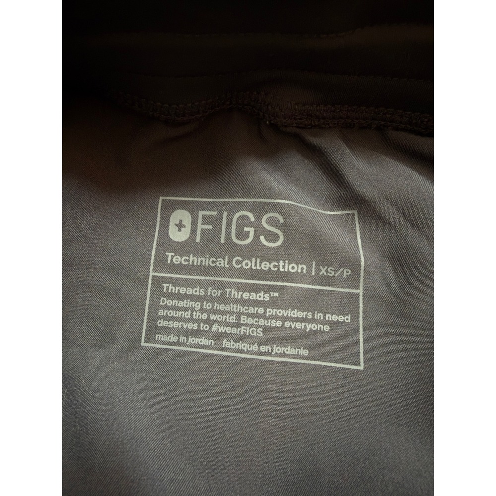 FIGS Kade Cargo Scrub Pants Graphite Gray XS Straight Leg Yoga Waist 1000219 - Picture 2 of 8